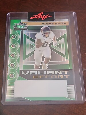 ainias smith  1/1 one of one card rookie rc leaf college Texas A&m Aggies 1 Nfl