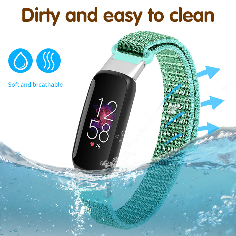 For Fitbit Luxe Replacement Band Adjustable Sports Woven Nylon