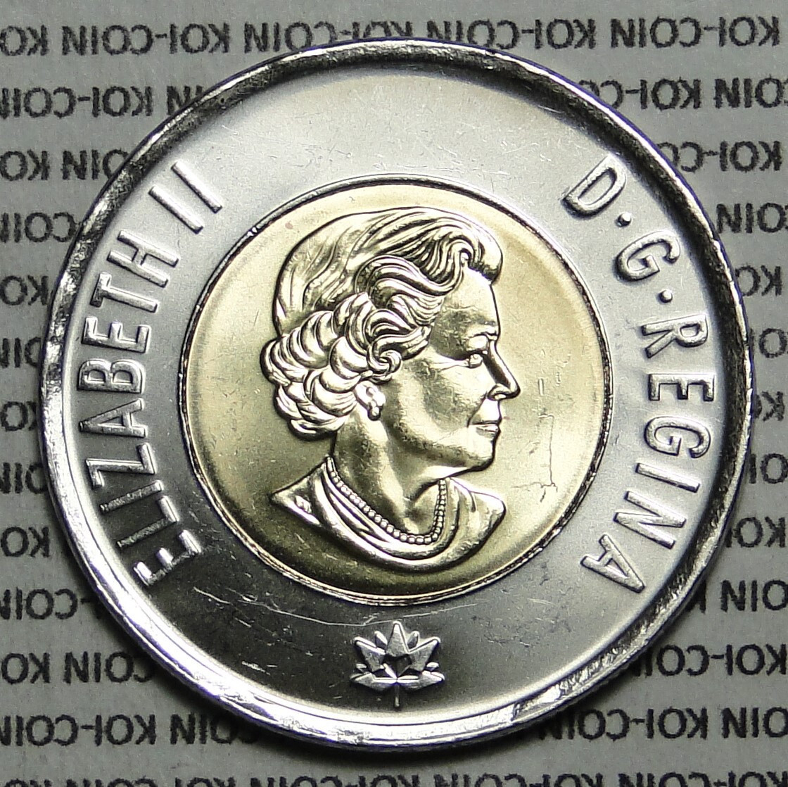 Canada 1867-2017 150th Dancing of spirits $2 toonie coin lightly