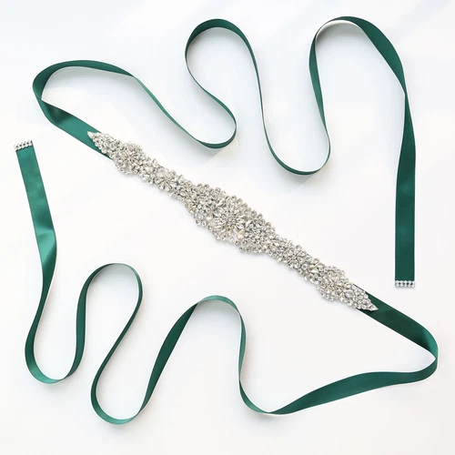 UK Hot Rhinestones Bridal Sash Wedding Dress Sash Beaded Belt Crystal Waist Belt - Bild 13 von 23