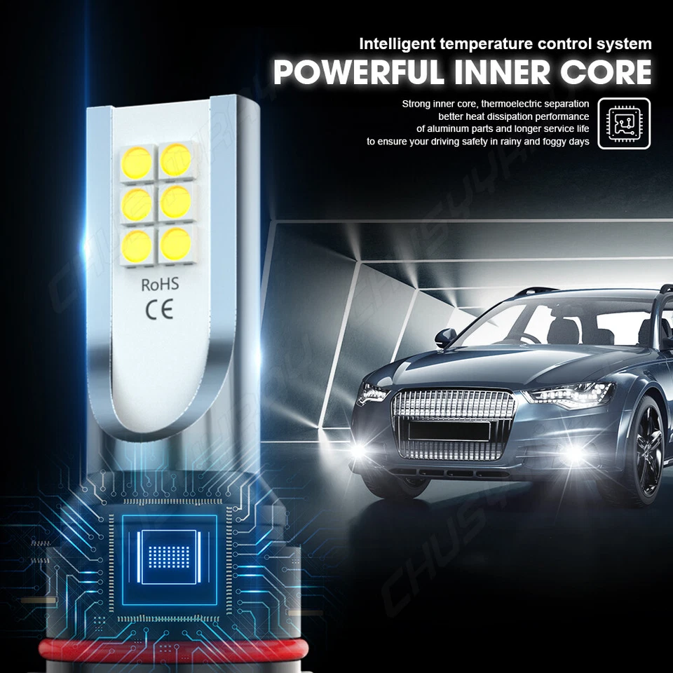 Faros antiniebla LED 5202 para GMC Acadia 2007-2012 D1S Xenon HID Foto 3 de 4