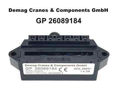 Demag Cranes & Components GmbH GP 26089184 brake rectifier
