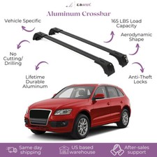 Fits Audi Q5 2009-2017 With Factory Rails 2pcs Roof Rack Cross Bars 165 Lbs