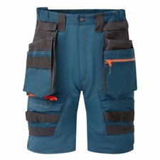 Image of Portwest DX4 Stretch Work Shorts Durable Detachable Holster Summer Shorts 26-46"