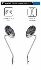 Yamaha XJ900 Diversion Oxford Chrome Motorcycle Rearview Mirror Glass Pair 10mm