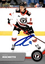 Theo Rochette - Signed 2021-22 Upper Deck CHL Card #24