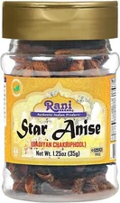 Rani Star Anise Seeds, Whole Pods (Badian Khatai) Spice 1.25oz (35g) PET Jar