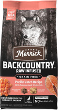Merrick Backcountry Raw Infused Pacific Catch Recipe Salmon Dry Dog Food, 20 lb
