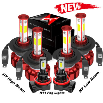 For Land Rover Discovery 2003-2004 Led Headlight High-Low Fog Light Bulbs 6000K