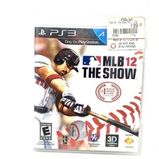 MLB 12: The Show Sony PlayStation 3, 2012 Complete With Manual