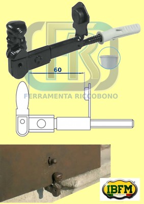 Fermapersiana Ometto Regolabil - Da 45-65 - Con Vite E Tassello