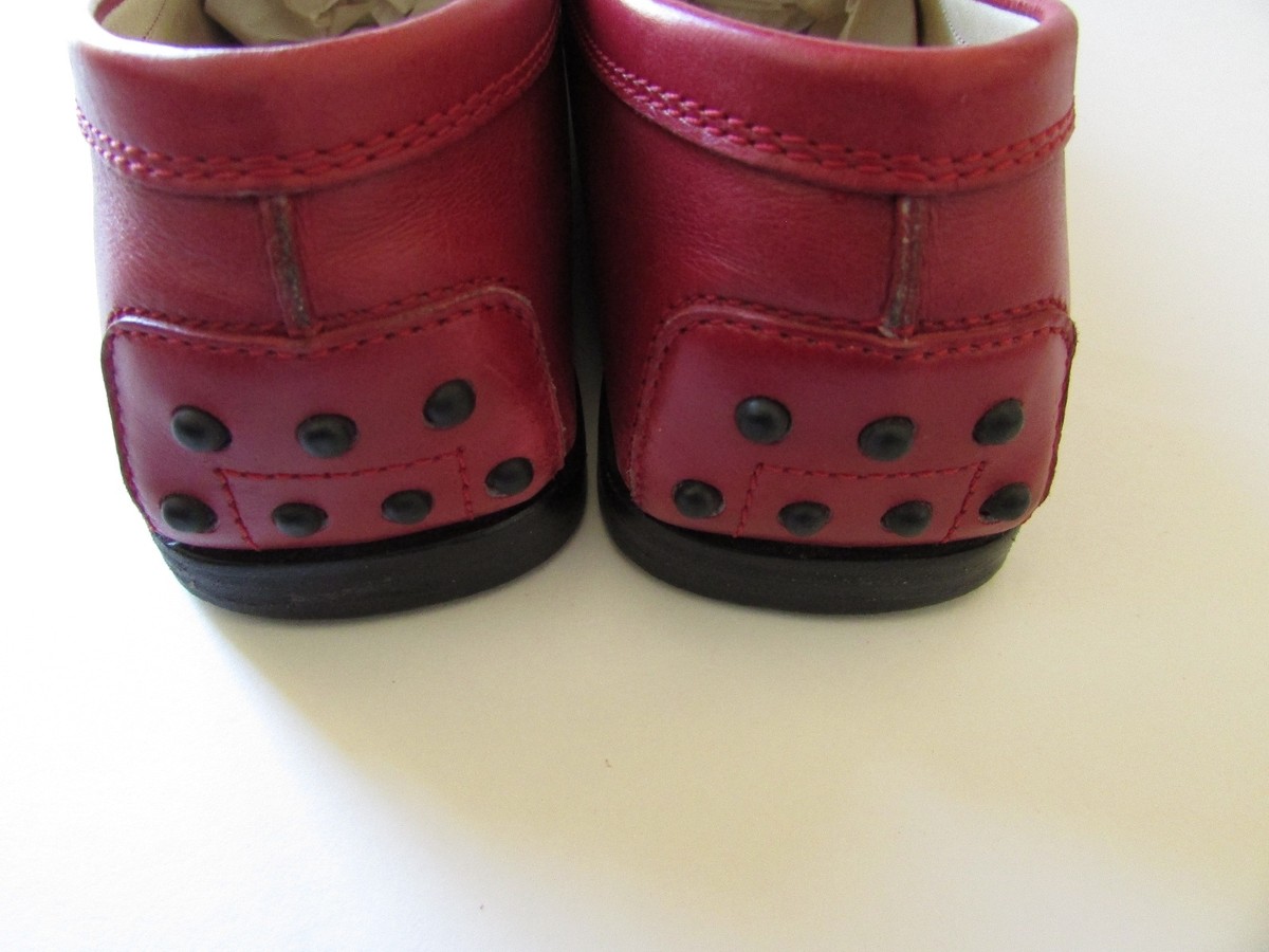 Rare TOD\'S Italy Men Red Leather Penny Loafers Size 11 M Tod main image 4