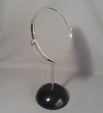 Vintage Penhaligon's Man's Woman's Table Makeup Shaving Mirror Silver Plated.