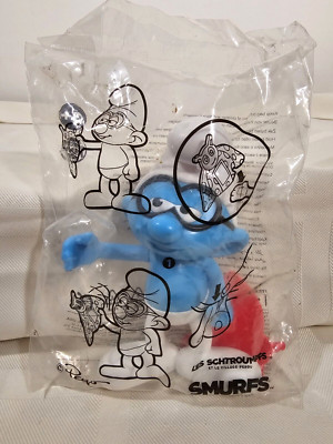 Burger King 2016 Smurfs The Lost Village Toy Brainy Smurf NIP