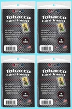 100 BCW TOBACCO CARD INSERT SLEEVES Trading Sport Allen Ginter Baseball T206