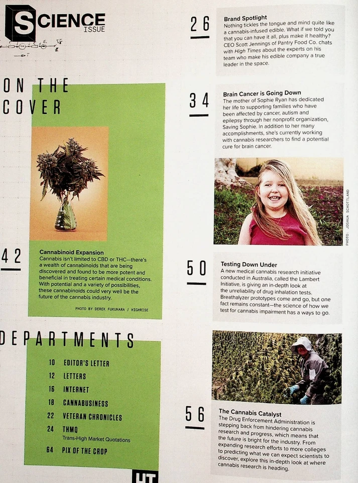 2021 October High Times Magazine Cannabinoid Science Cannabis Cancer Ice T Foto 2 de 4