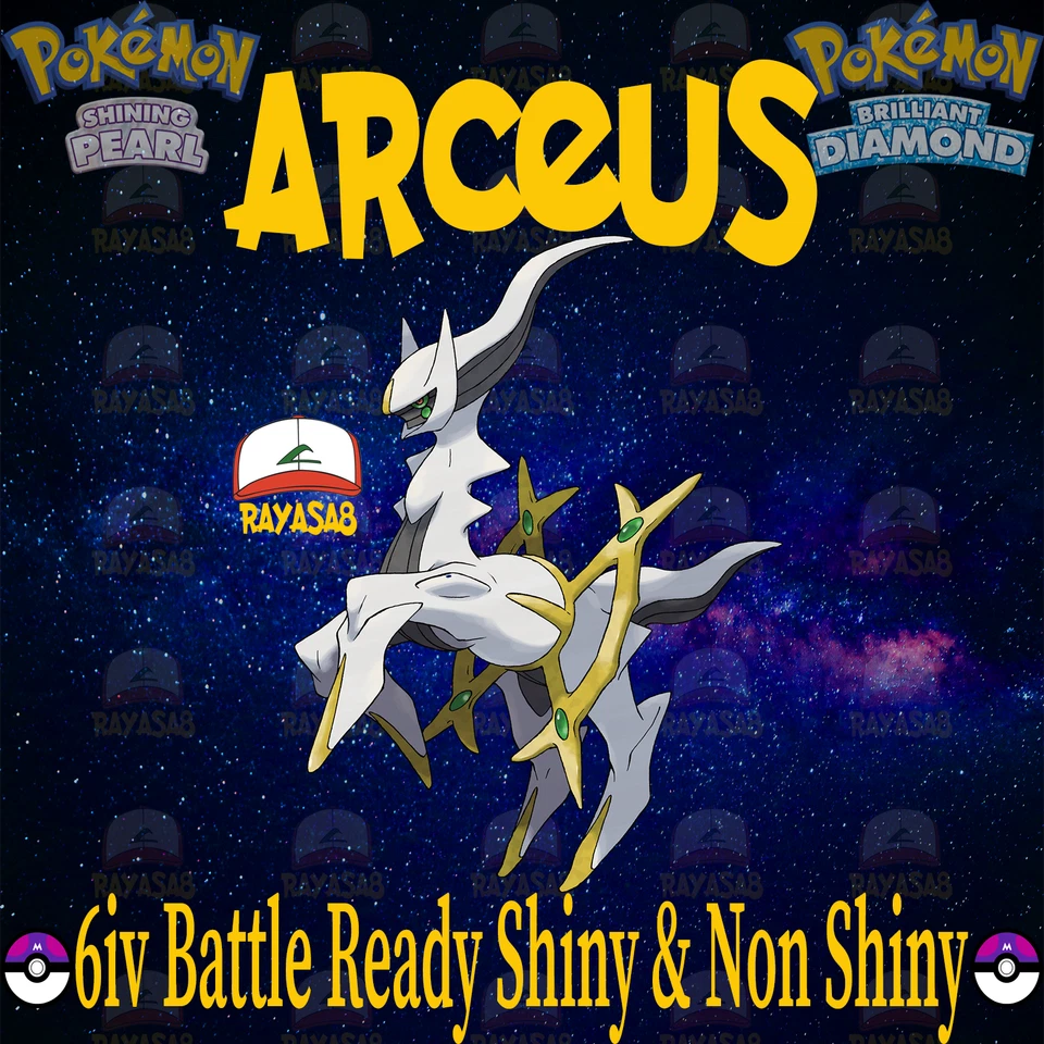 Pokemon Arceus Shiny Legendary 6iv Non Shiny Brilliant Diamond and Shining Pearl