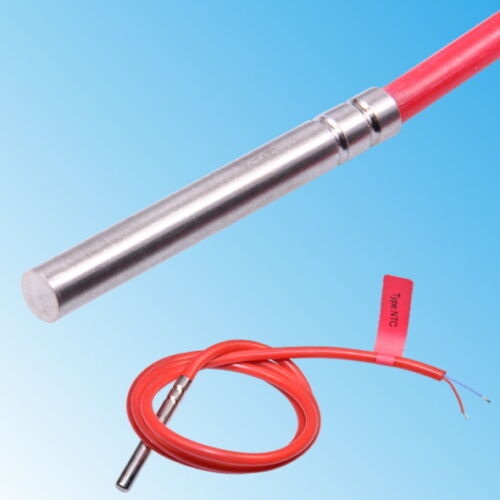 NTC 5K Temperaturfühler Silikon-Leitung Temperatursensor Kollektorfühler NTC5K