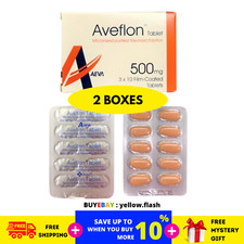 2 X Aveflon 500mg 30's Treatment of Hemorrhoids  Piles FREE SHIP