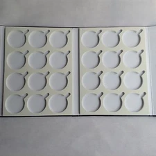 New Folded Leather 24 pcs Glasses Lens  Display Case  tray box  optical  tool