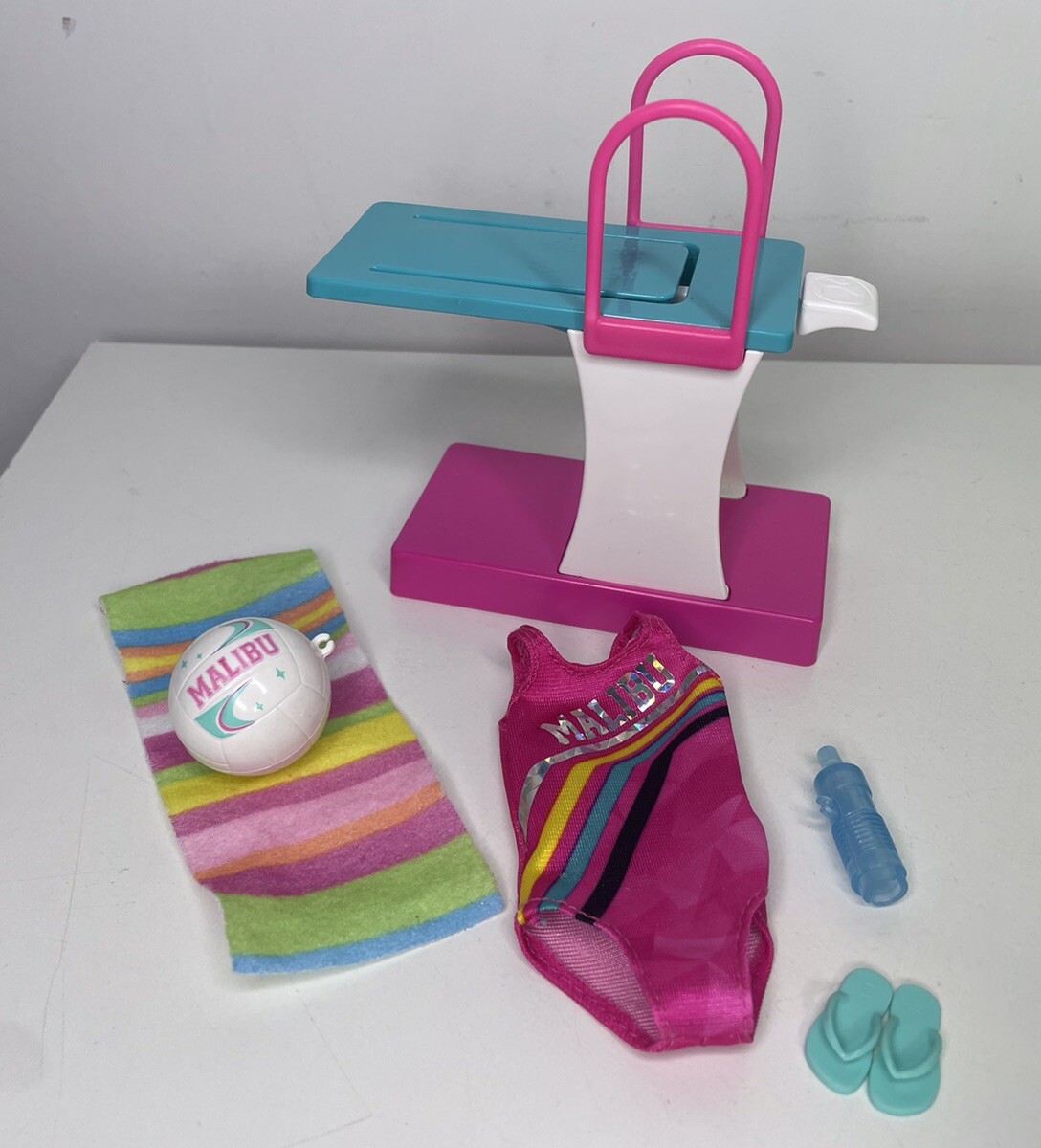 Mattel Barbie Swimmer With Springboard & Accessories