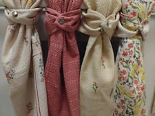XL Hanging Hand Kitchen Towel Pink, Flower, Bouquet, Stripes, Snap, Dish Towel