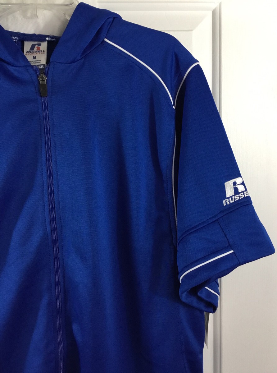 Russell Athletic Men's Medium Dri-POWER Short Sleeve Full Zip