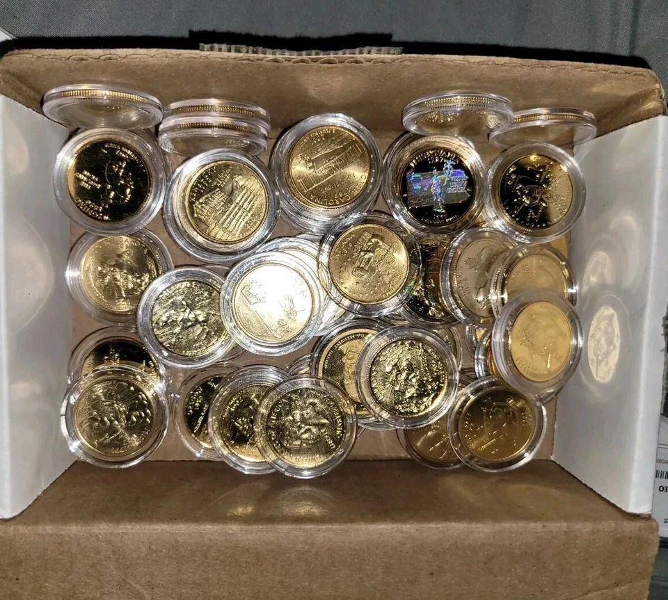 Lot Of 2, 24k Gold Plated US State Quarters In Plastic Uncirculated - Image 2 of 4