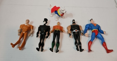 Justice league Lot Superman Bane Lex Luther Krypto Auqaman The Shade Used