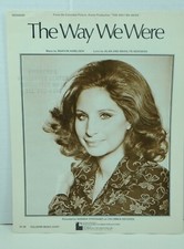 Vintage Sheet Music Barbara Streisand The Way We Were 1973 Bergman