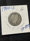 1900-S 25c Barber Silver Quarter Dollar San Francisco