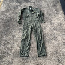 US Military CWU-27/P Flyers Coveralls Flight Suit Type 1 Class 1 Sage Green 42 L