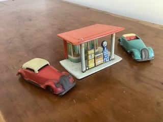 Vintage George Fischer & LEHMANN GNOM Gas/Service Station And Cars Germany