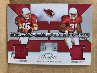 2003 Prestige Backfield Tandems /400 Jake Plummer Marcel Shipp #BT-1 Cardinals