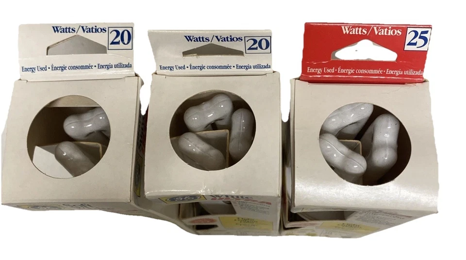 GE Soft White ULTRA Fluorescent 20W 25W Lamp Light Bulbs Lot of 3 NOS - Image 4 of 4