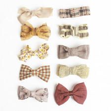 Baby Hair Clips Set, 10PCS Soft Fabric Hair Accessories for Toddlers, Mini Hair