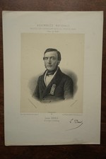 LOUIS DENIS (1799-1878) PORTRAIT ENGRAVING 19th century, born in PLERIN COTES DU NORD
