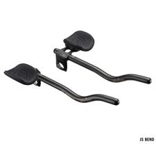 Vision Trimax Clip-On S Triathlon, Time Trial Black 31.8mm Js, J, S Bend