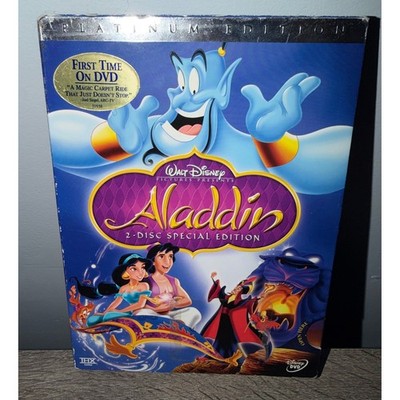 Disney Aladdin DVD 2-Disc Special Edition Platinum Edition 2004 Slipcover