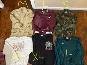 Vintage Lot Of 12 Jackets Sweaters Shirts  90’s/2000’s 