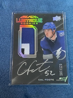 2020-21 SPx #LPA-CF Cal Foote Black Lustrous Auto /125