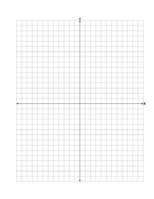 Coordinate Graph Paper, XY Axis, 120 pages, 8.5'' x 11''