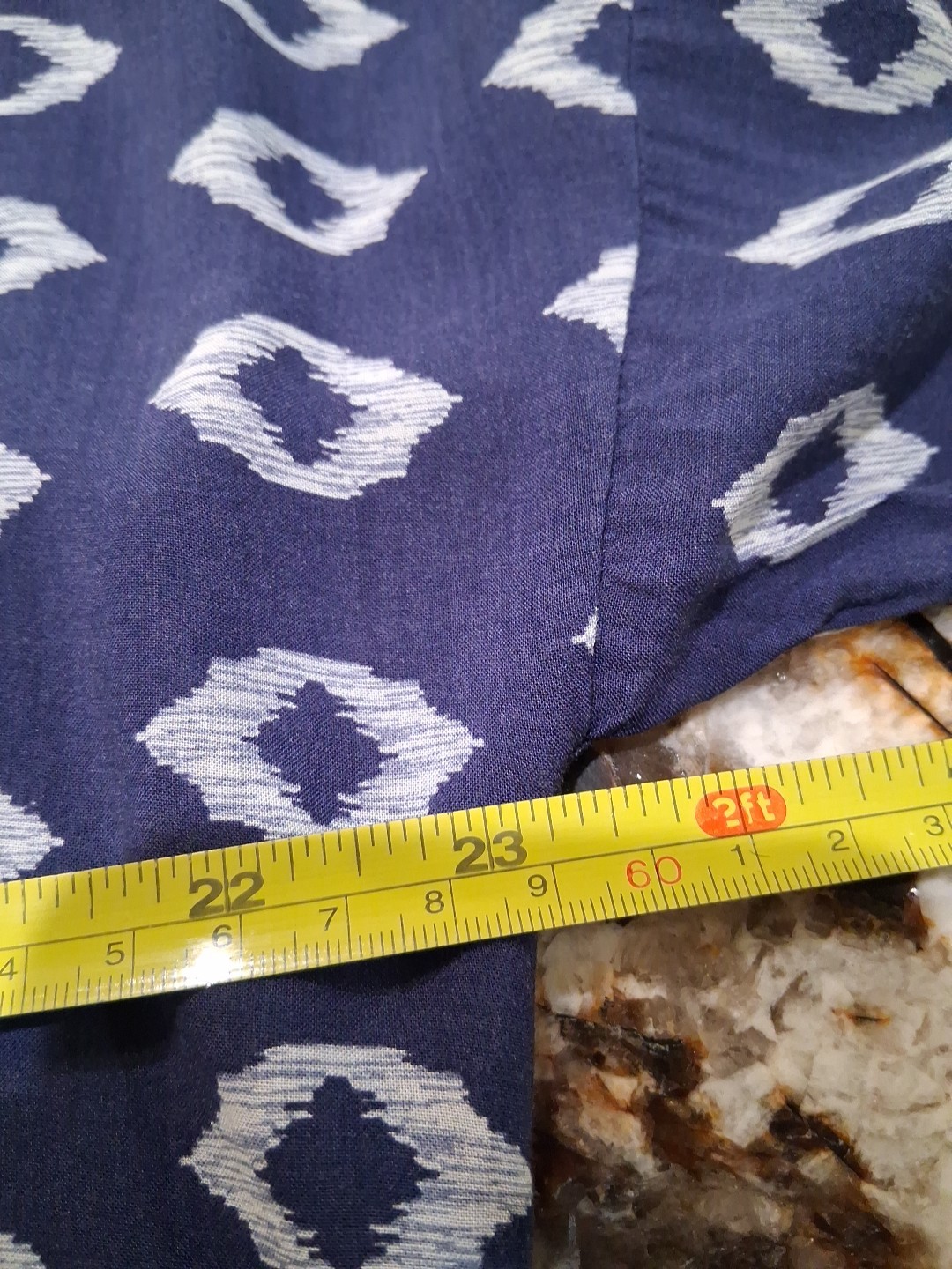 The Seea Blue Geometric Swim Cover Up Sz XS/S Beach Coast Surf Bathing Suit Chic