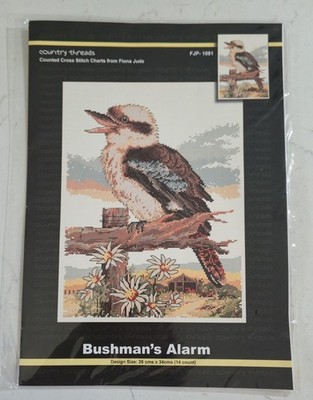 Country Threads Bushman's Alarm Bird Cross Stitch Chart Pattern FJP-1081