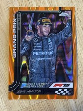 2025 Topps Chrome F1 Lewis Hamilton rifrattore arancione RayWave /25 Formula 1 #143