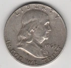 1963 D FRANKLIN HALF DOLLAR 90% SILVER DENVER MINT .50¢ UNITED STATES OF AMERICA