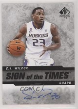 2014-15 SP Authentic Sign of the Times CJ Wilcox #SOT-CW Auto 2u3
