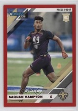 2019 Panini Donruss Rookies Press Proof Red Saquan Hampton #288 05v0