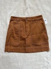 NWT Old Navy brown mini utility skirt Size 4 miniskirt skirt new