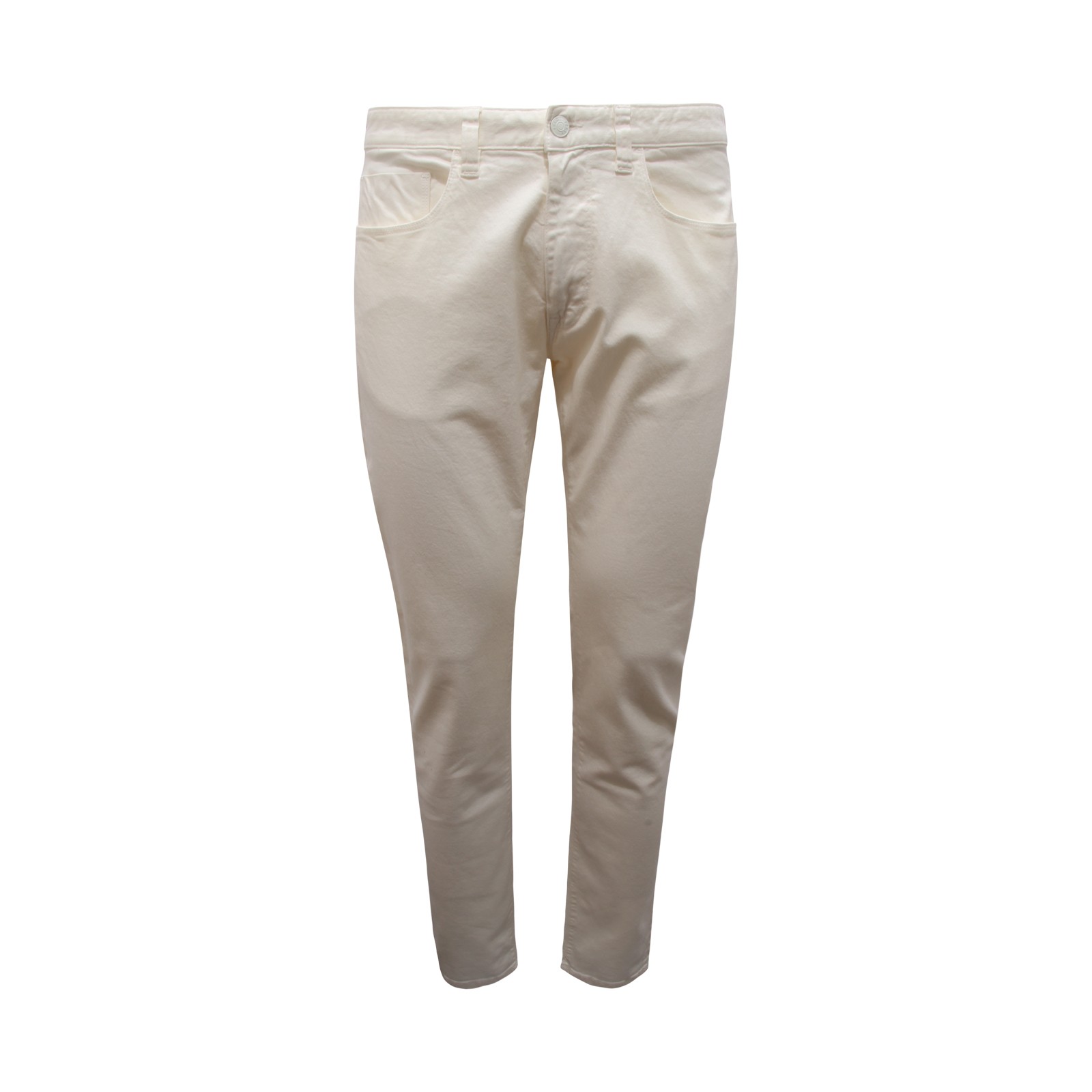 M7075 ДЖИНСЫ UOMO FRED PERRY МУЖСКАЯ ОДЕЖДА КРАШЕНЫЕ БРЮКИ ТЕМНО-БЕЛОГО ЦВЕТА 21290₽